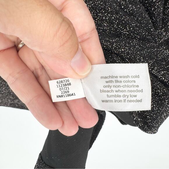 NWT Lane Bryant Twist-Front Shimmer Peplum Top Plus Sz 18/20 Cocktail Glam Bling - Picture 13 of 13